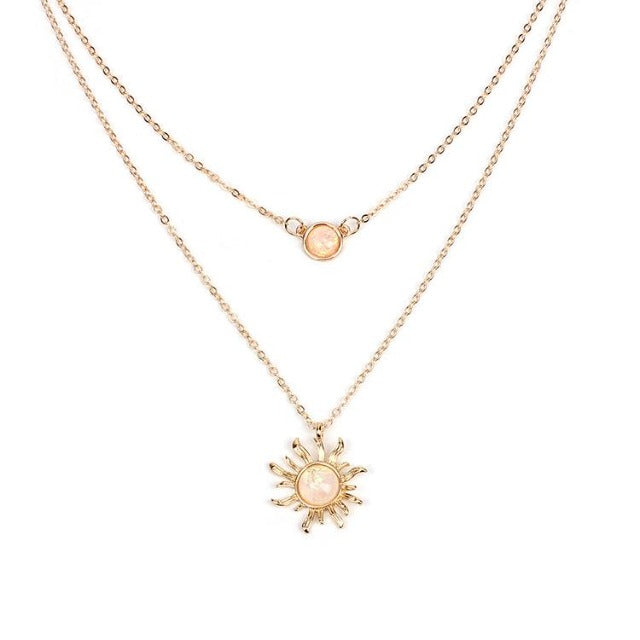 Sun Pendant in Gold