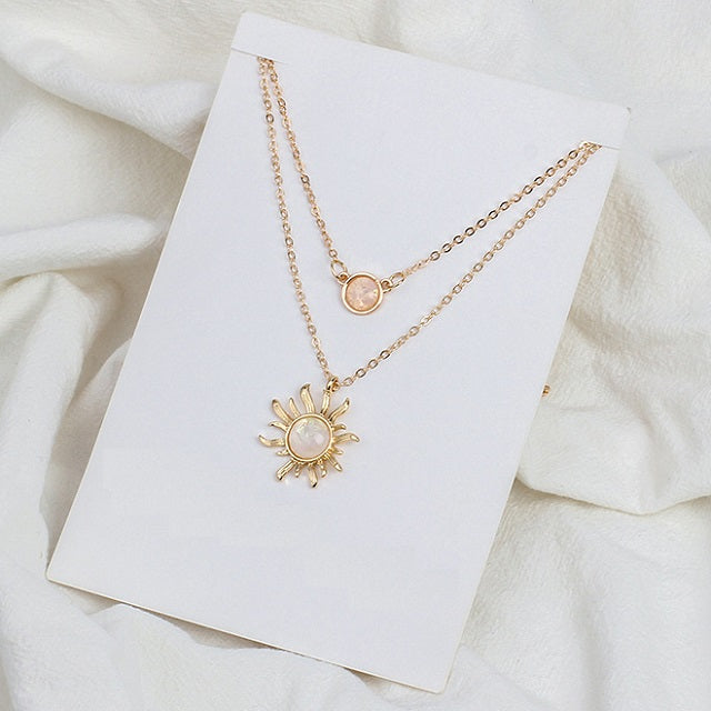 Sun Pendant in Gold