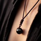 Sphere Pendant in Golden Obsidian Energy Shield