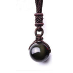 Sphere Pendant in Golden Obsidian Energy Shield