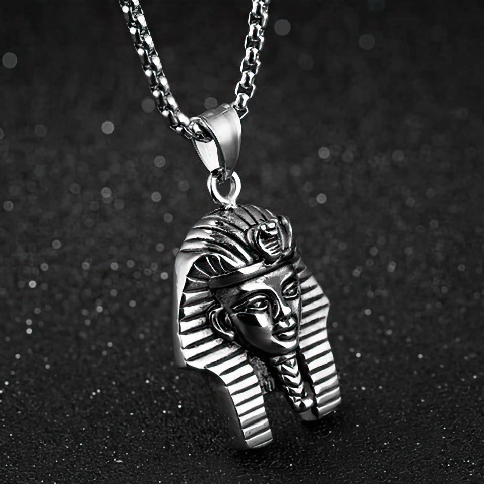 Pharaoh Head Pendant Gold