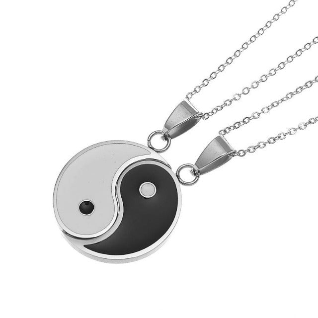 Separable Yin Yang Pendant Silver