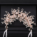 Flower Wedding Tiara for Women gold